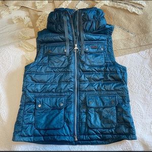 NWOT Barbour Blue Down Women’s Vest